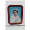 Image 1 : Queen Elizabeth Metal Serving Tray - 16"x12"