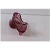 Image 4 : Fenton Pink Glass Shoe Figurine - 6"x3"