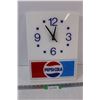 Image 1 : Vintage Pepsi Battery Powered Clock - 16"x12" - Untested