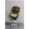 Image 1 : Brass Lion Head Door Knocker