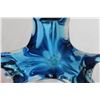 Image 5 : Chalet Blue Art Glass Vase - Miniscule Chip