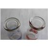 Image 3 : (2) Mini Glass Milk Bottles