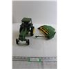 Image 1 : John Deere Model 4450 1/16 Toy Tractor and Haybine - Some Damage
