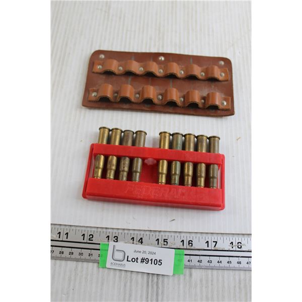 *303 Ammo with Leather Bullet Holder