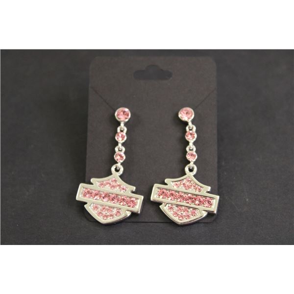 Harley-Davidson Pink Earrings