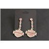 Image 1 : Harley-Davidson Pink Earrings