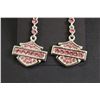 Image 2 : Harley-Davidson Pink Earrings