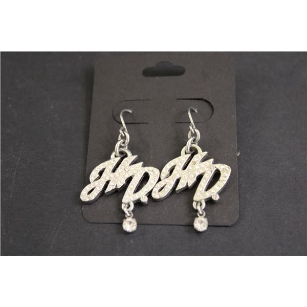 Harley-Davidson Initial Earrings