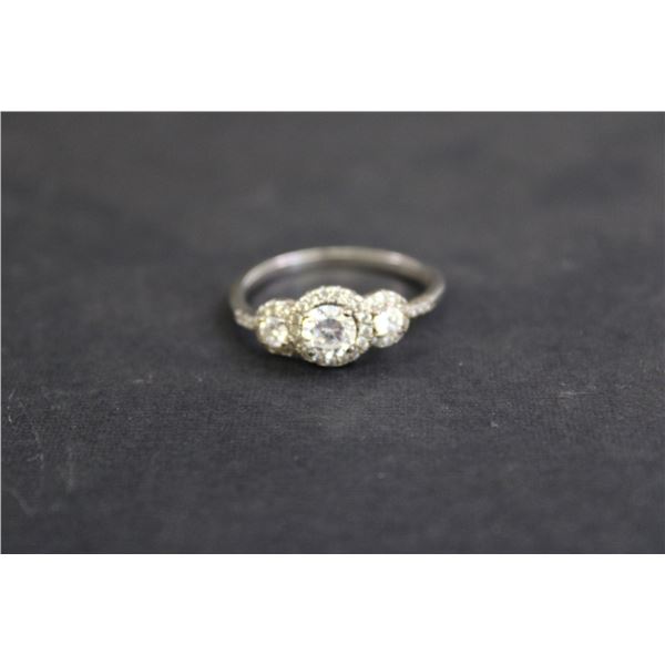 Sterling Silver Cubic Zirconia Ring