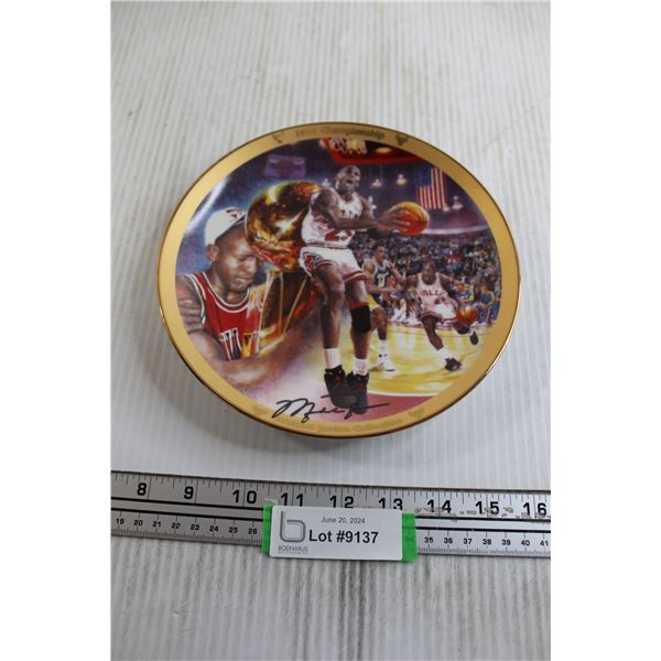 1991 Championship Michael Jordan Decorative Collector Plate