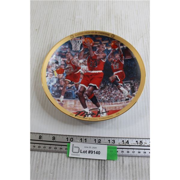Career High 69 in Overtime Michael Jordan Decorative Collector Plate