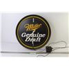 Image 1 : Plastic Miller Genuine Draft Sign w/Tube Light (not working)
