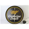 Image 5 : Plastic Miller Genuine Draft Sign w/Tube Light (not working)