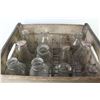 Image 3 : Silverwoods Metal & Wooden Crate of (12) Vintage Milk & Cream Bottles