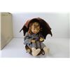 Image 4 : Vintage 1987 Umbrella Girl Goebel- Hummel Doll West Germany (on lazy Susan stand)