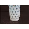 Image 2 : Fenton Blue Frosted Glass Controlled Bubble Satin Vase Ruffled (8" x 5 3/4")