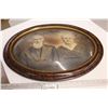 Image 1 : Vintage Picture of Hutchinson's Couple 1920's - Oval Frame w/ Beveled Glass