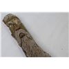 Image 2 : Wood Spirit - Carved Wood Face (Local Artist I. Findlay Saskatoon 1982 - 15 1/2" long)