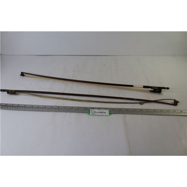 (2) Violin Bows (one vintage - one newer)