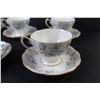 Image 2 : (6) Royal Albert Silver Maple Tea Cups w/Saucers