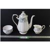 Image 1 : Royal Albert Silver Maple - Coffee Pot & Creamer & Sugar Dish