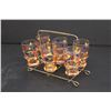Image 3 : 6 Shot Glass Set with Holder and Tray