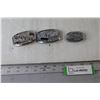 Image 1 : (3) Vintage Enamel Belt Buckles