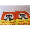 Image 2 : (2) Empty Large Flake Quaker Oats Bags