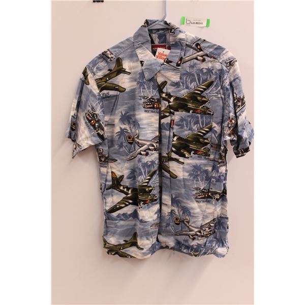 *Army Plane Hawaiian Shirt- Size Medium