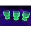 Image 1 : (3) Uranium Glasses - Some Chipping