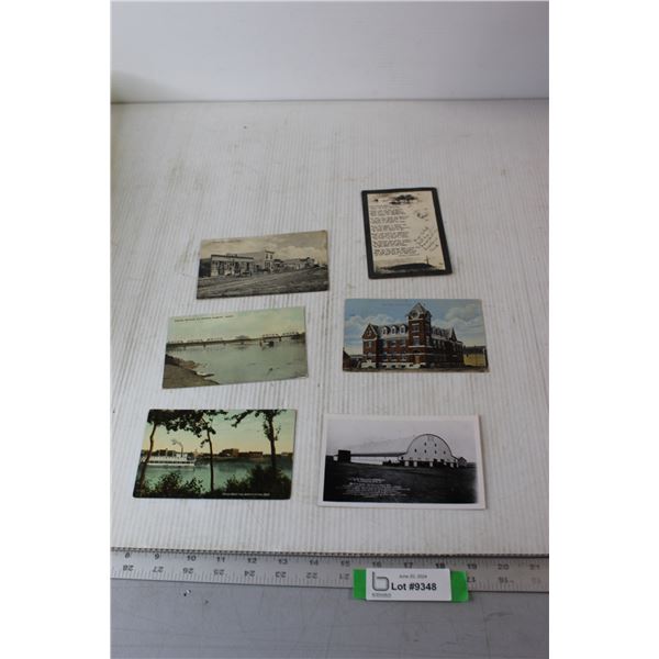 (6) Postcards - Prince Albert, Weyburn