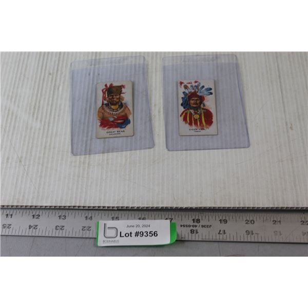 (2) V253 Canadian Chewing Gum Indian Chiefs Cards