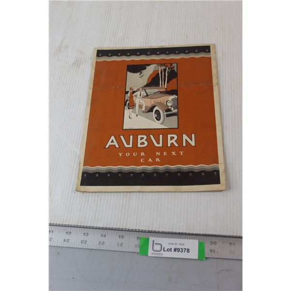 Auburn Your Next Car Brochure