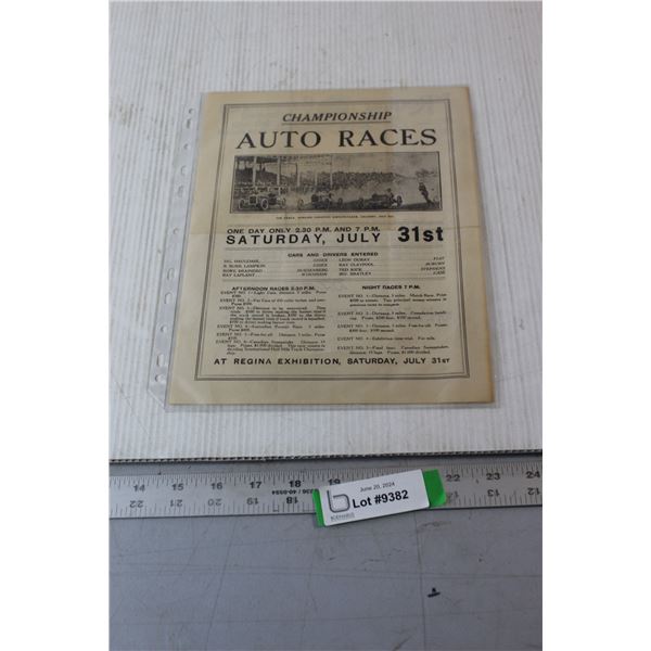 Championship Auto Races Page