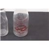Image 2 : (2) Vintage Milk Jars (Co-op 8" Tall, Purity 6" Tall)