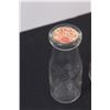 Image 3 : (2) Vintage Milk Jars (Co-op 8" Tall, Purity 6" Tall)