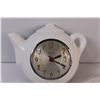 Image 2 : Vintage Sessions Kettle Plug In Clock - 7"x8"