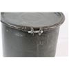 Image 5 : Vintage Steel Military Canister - 10"x9.5"