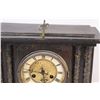 Image 2 : Antique Winding Mantle Clock - 16"x5"x12.5" - As Is, Glass missing on clock face