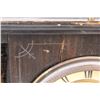 Image 3 : Antique Winding Mantle Clock - 16"x5"x12.5" - As Is, Glass missing on clock face