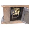 Image 4 : Antique Winding Mantle Clock - 16"x5"x12.5" - As Is, Glass missing on clock face