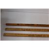 Image 2 : (3) Vintage Wooden Meter Sticks