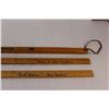 Image 4 : (3) Vintage Wooden Meter Sticks
