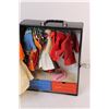 Image 4 : Vintage Barbie Clothing Case w/ Relialle Brand Barbie & Clothing and Barbie Booklets- 13"x6"x10"