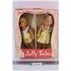 Image 1 : Vintage "Jolly Twins" Dolls in Box