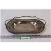 Image 1 : Silver Serving Platter - 14" Long