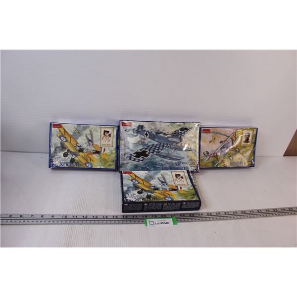 (4) Airplane Models - Various Themed - (3) Sealed (1) Opened - As Is