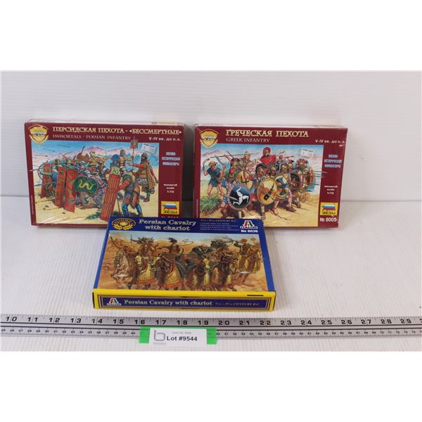(3) Ancient Armies: Immortals, Persian, Greek - As Is