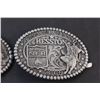 Image 3 : (2) Hesston National Finals Rodeo Belt Buckles - 2008 & 2009