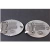 Image 4 : (2) Hesston National Finals Rodeo Belt Buckles - 2008 & 2009